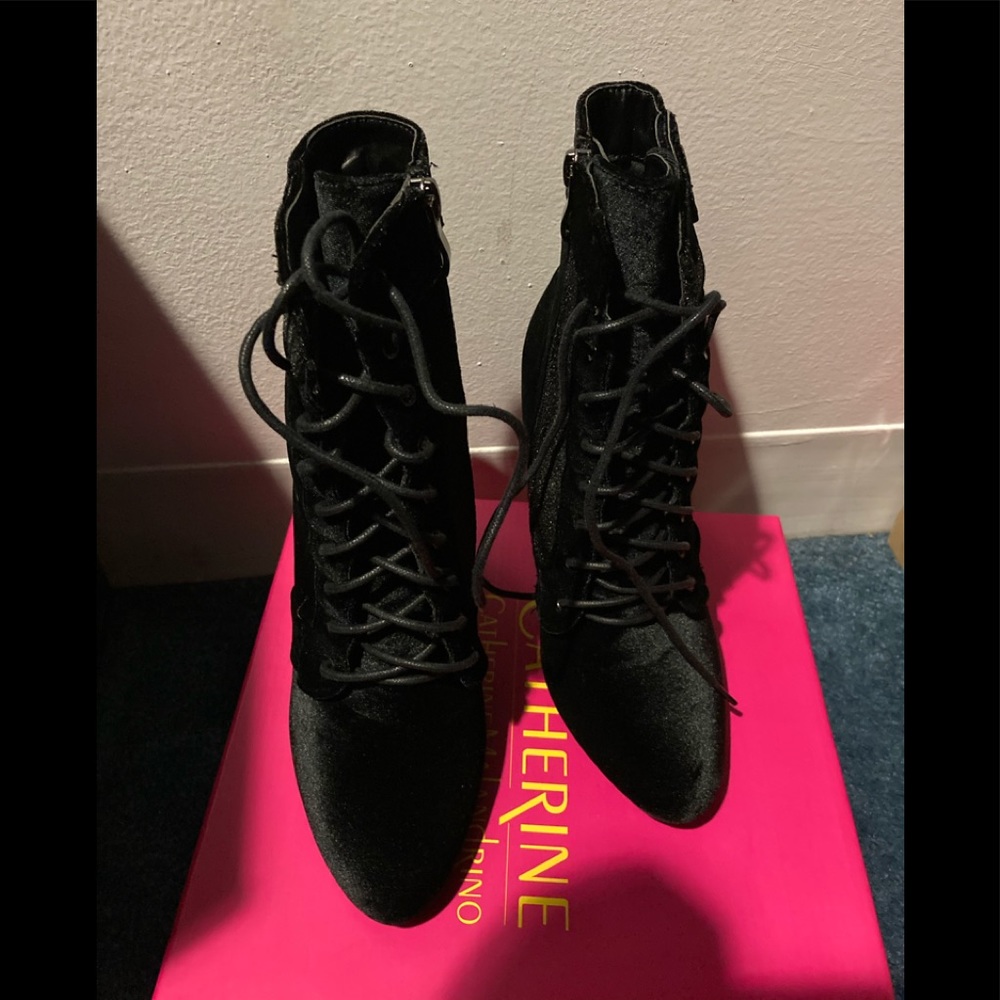 Black Velour boots